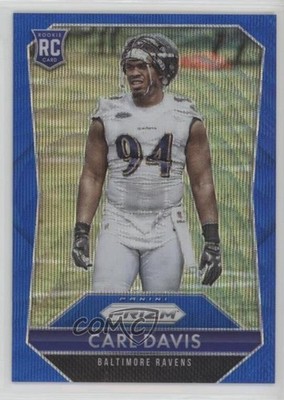 2015 Panini Prizm Rookies Blue Wave Prizm 117/150 Carl Davis #215 Rookie RC c8n