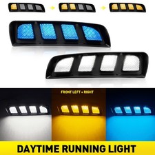 2pcs Led Daytime Running Lights Fog Lamps Drl For 2017-2021 Honda Civic Type R