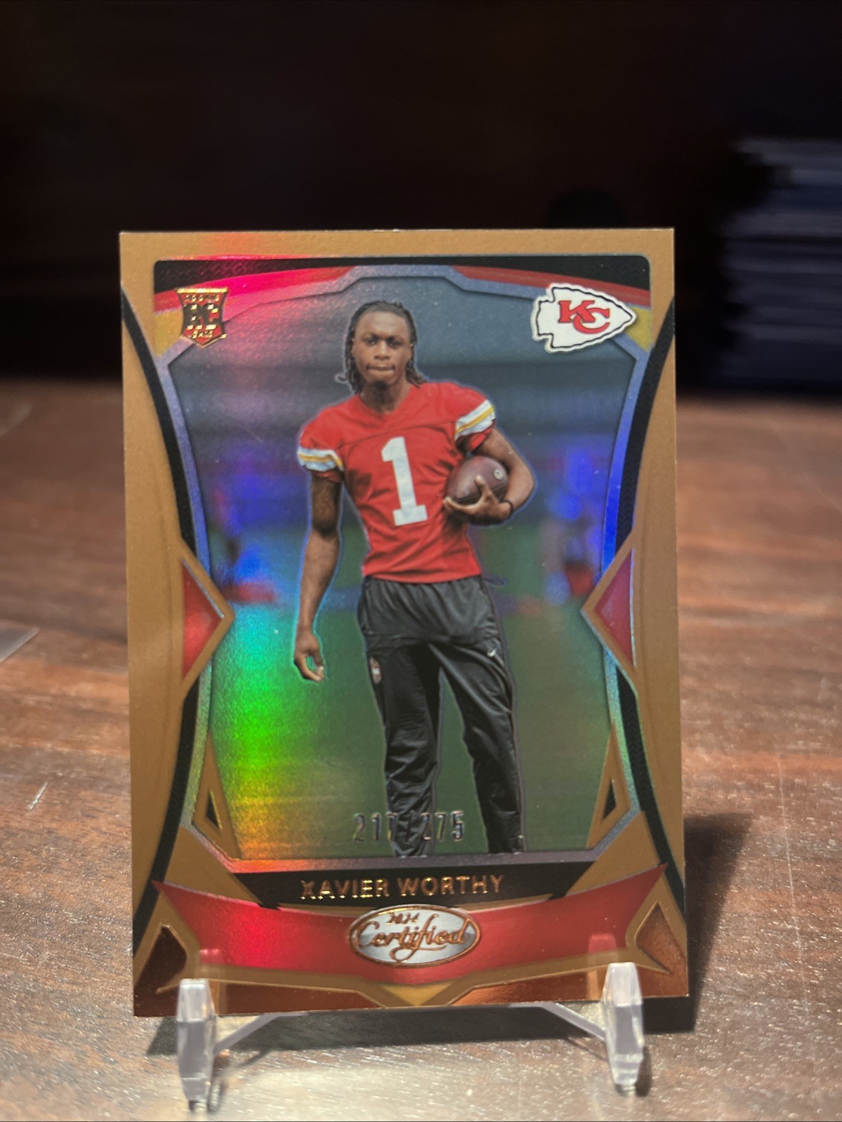 2024 Panini Certified - Rookies Xavier Worthy #120 Mirror Bronze /275 (RC)