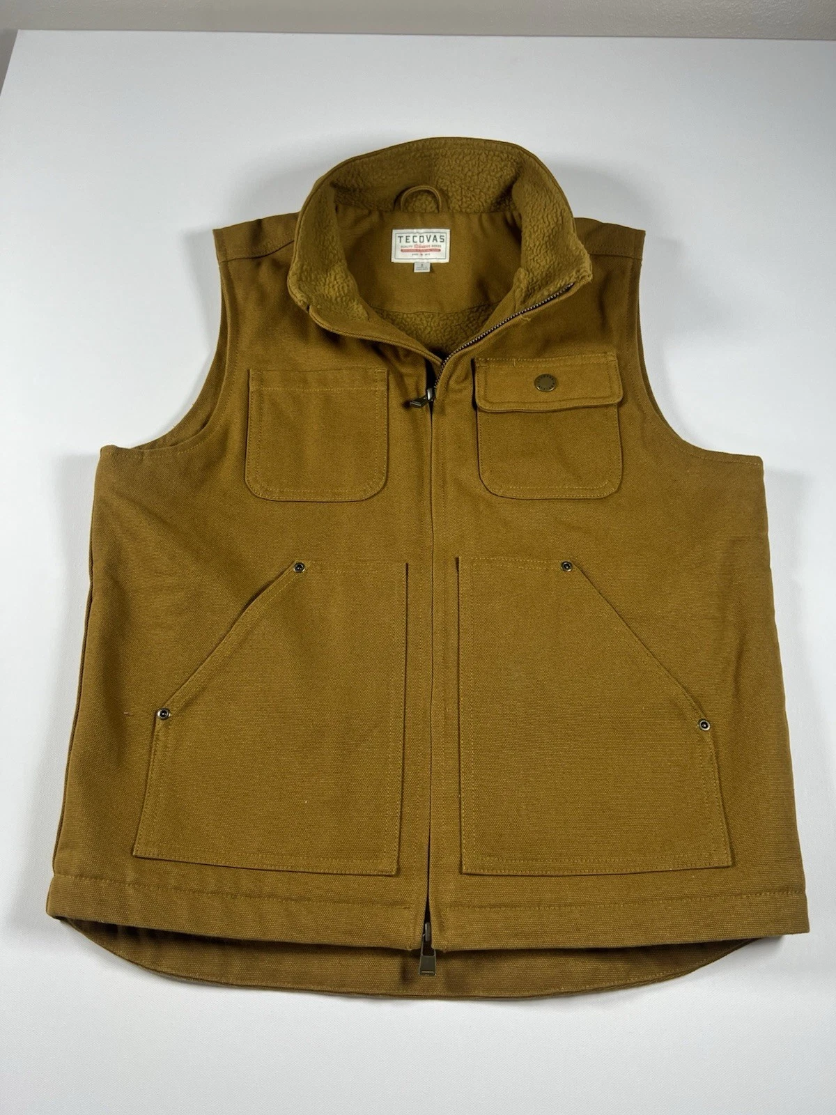 Tecovas Canvas Vest Mens Large Old Gold Full Zip Western Goods Outdoors NWOT
Opens in a new window o