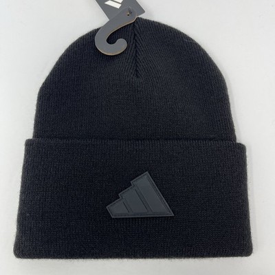 Adidas Originals Cuffed Fold Beanie Black Postseason Men Winter Hat Cap Toboggan
