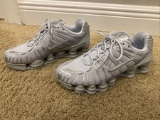 NIKE SHOX TL Platinum Silver Womens US 7 Running Sneakers Shoes- NEW 