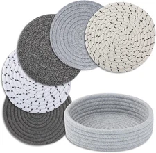 Trivets for Hot Dishes, Pots and Pans, Heat Mix Grey 