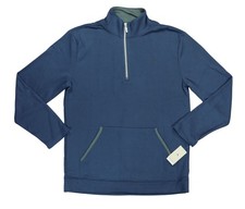 Tommy Bahama 1/4 Zip Dual-Tone Mock Neck Men's Long Sleeve Pullover Top NWT
