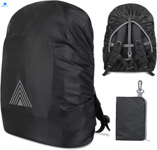 Waterproof Backpack Rain Cover 15-75L ,Portable Anti Slip XL 70-75L , Black