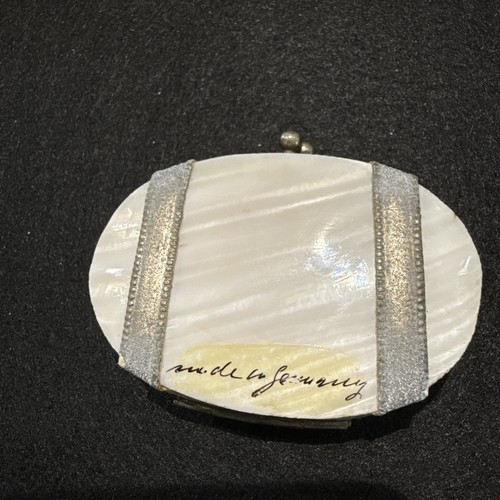 Antique Victorian Mother of Pearl Souvenir Accordion Coin Purse Made In Germany - Picture 2 of 6