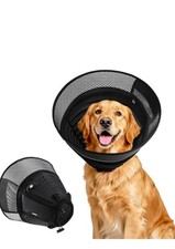 Inflatable Dog Cone for Dogs After Surgery Soft Adjustable Elizabethan Collar-L