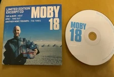 MOBY - 18 EXCERPT CD (RARE 7 TRACK SNIPPET PROMO SAMPLER CD SINGLE)