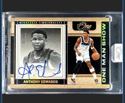 2024-25 Panini One & One Anthony Edwards #OMS-ANT One Man Show Autograph /10
