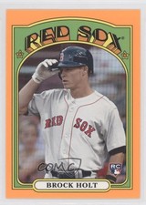 2013 Topps Archives Orange Day Glow Brock Holt #31 h3a