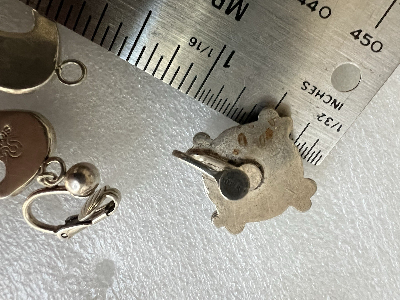 18gr Solid Sterling Silver Turquoise Native Ameri… - image 8