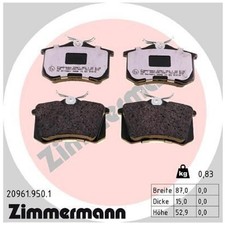 Satz Bremsbeläge Bremsklötze hinten für VW Corrado 53I Golf 2 19E 3 1H1 | 819