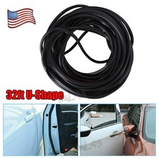 32ft U-shaped Car door bead rubber protector 10m black