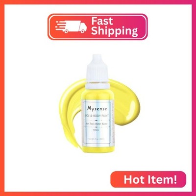 Mysense Yellow Face Body Paint,Water Based Washable Face Paint,Non-toxic Cream B