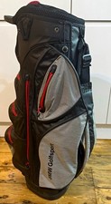 BMW Golfsport Cart Golf Bag 14-Way Divider 14 Club Nylon Black/Grey/Red