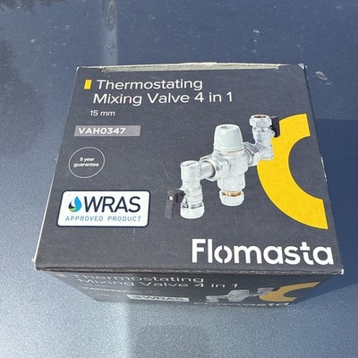 FLOMASTA THERMOSTAT-MISCHVENTIL 4 IN 1 15 MM - WRAS ZUGELASSEN