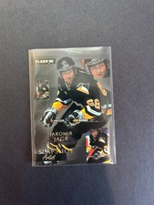 1994-95 Fleer Jaromir Jagr #4 Slapshot Artist HOF Pittsburgh Penguins