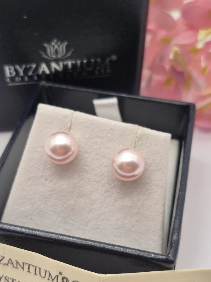 Brincos de pérola de prata esterlina coleção bizâncio Londres. - Imagem 2 de 4