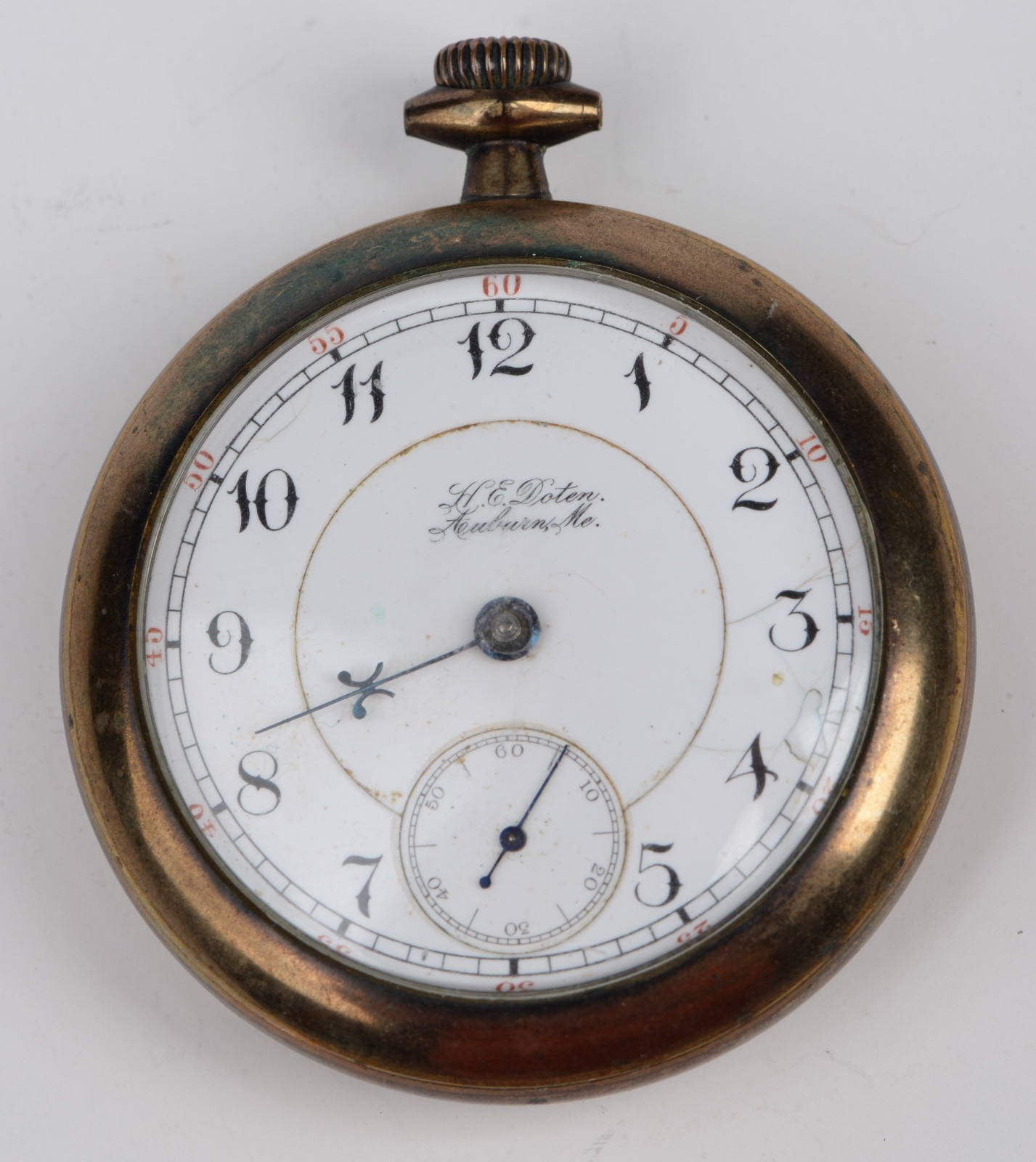 Not Watch Doten H.E. Auburn Pocket – Private ME Work 54mm Label Antique Rockford - vintagewatches.pk