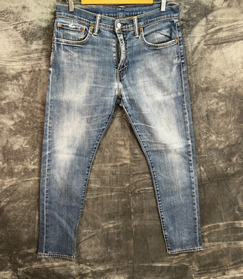 Levi s 512 Slim Taper Blue Jeans W32 x L30 Stretch Denim