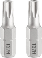 2 StüCk T27H Schraubendreher Torx Bit Set 1/4 Zoll Sechskantschaft 25Mm/1 Zoll L