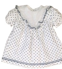 Vtg Girls Dress Size 3T 1960's Polka Dot By Celeste Originals Union Made