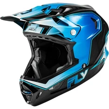 Fly Racing Werx-R Flow Carbon Helmet - Black Carbon/Blue/White - Medium 73-9232M