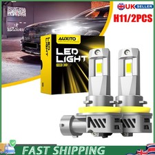 AUXITO 2x H8/H9/H11 LED Headlight Bulbs Kit 6500K White Car Canbus Bulb Lamp 12V