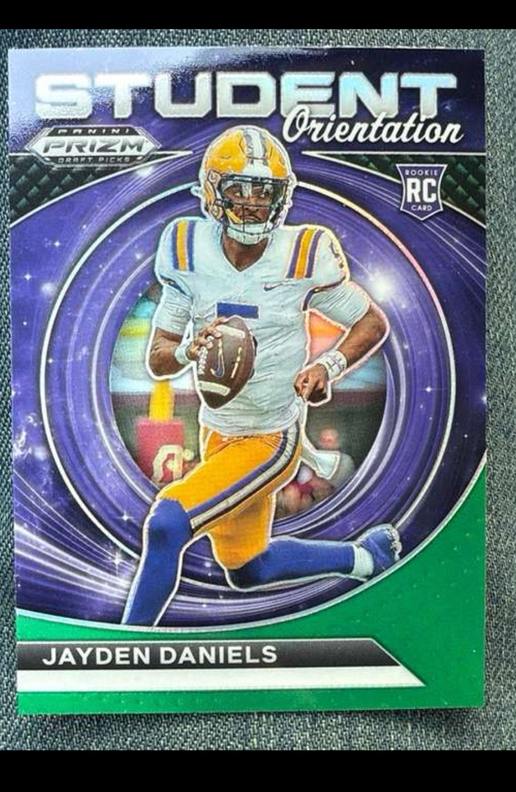 2024 Panini Prizm Draft Picks - Student Orientation Jayden Daniels #SO-JD Green