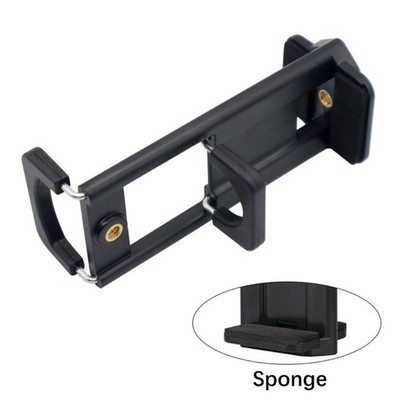 Clamp Holder For Smartphones Tablets Featuring Double 1/4 Thread Mounts