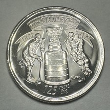 2017 Canadian Stanley Cup Quarter 25Cent Coin from Original Roll Uncirculated BU