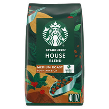 Starbucks House Blend Whole Bean Coffee (40 oz.) Great Price. 15.00 per pound
