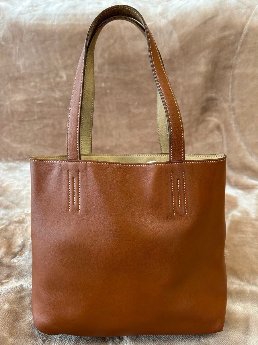 Hermes Double Sens 28cm Tote Bag Unisex Used Exce… - image 5