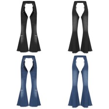 Women Chaps Holiday Costume Hollow Out Trousers Festival Bottoms Dress-Up Rave