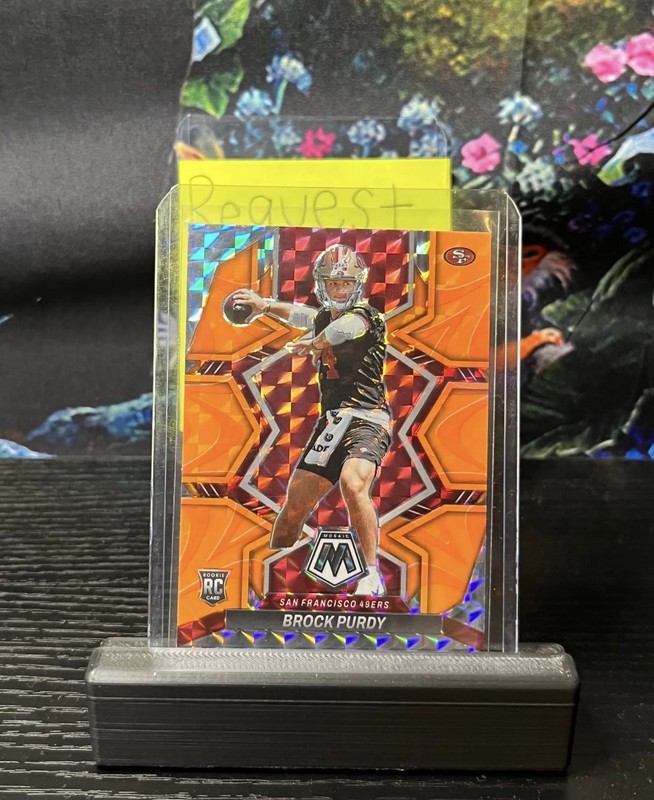 2022 Mosaic - Brock Purdy #367 - Reactive Orange Prizm - RC 49ers