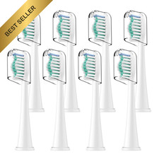 8 Pack Electric Toothbrush Replacement Heads for Philips Sonicare Soft Bristles