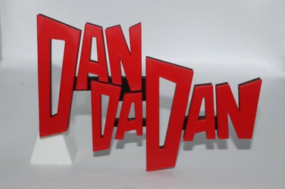 Dan Da Dan 3D printed Logo Sign Wall Desk Shelf Art
