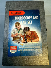 Gilbert Silver Medal Microscope Lab Set w/ 12...