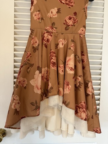 Girls Joyfolie Mia Joy Dress Floral Rose Ochre Vintage size 6 Autumn Pumpkin - Picture 7 of 8