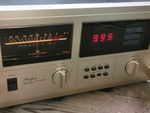 Junk Accuphase M-100 Power Amplifier Pair From Japan W/Power Cord Free Shipping - Picture 2 of 8