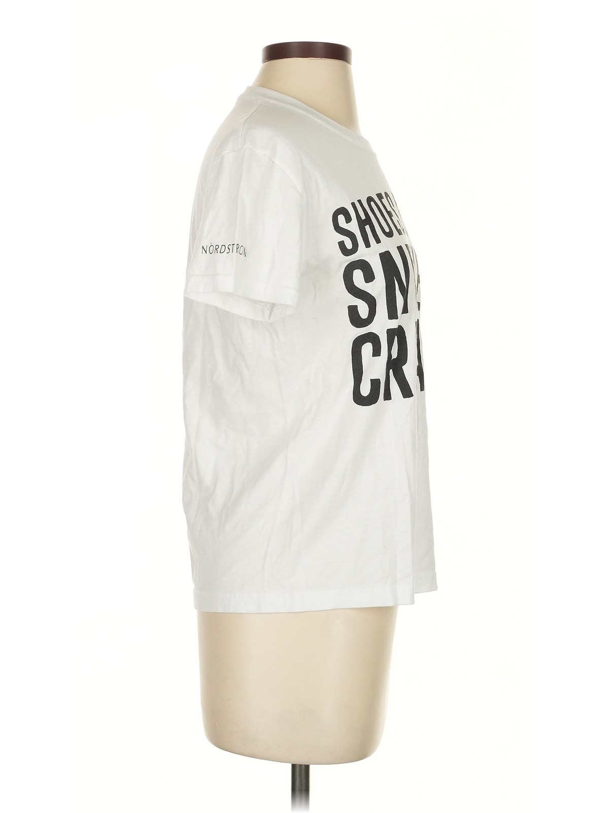 Converse Women White Short Sleeve T-Shirt XS thumbnail 3