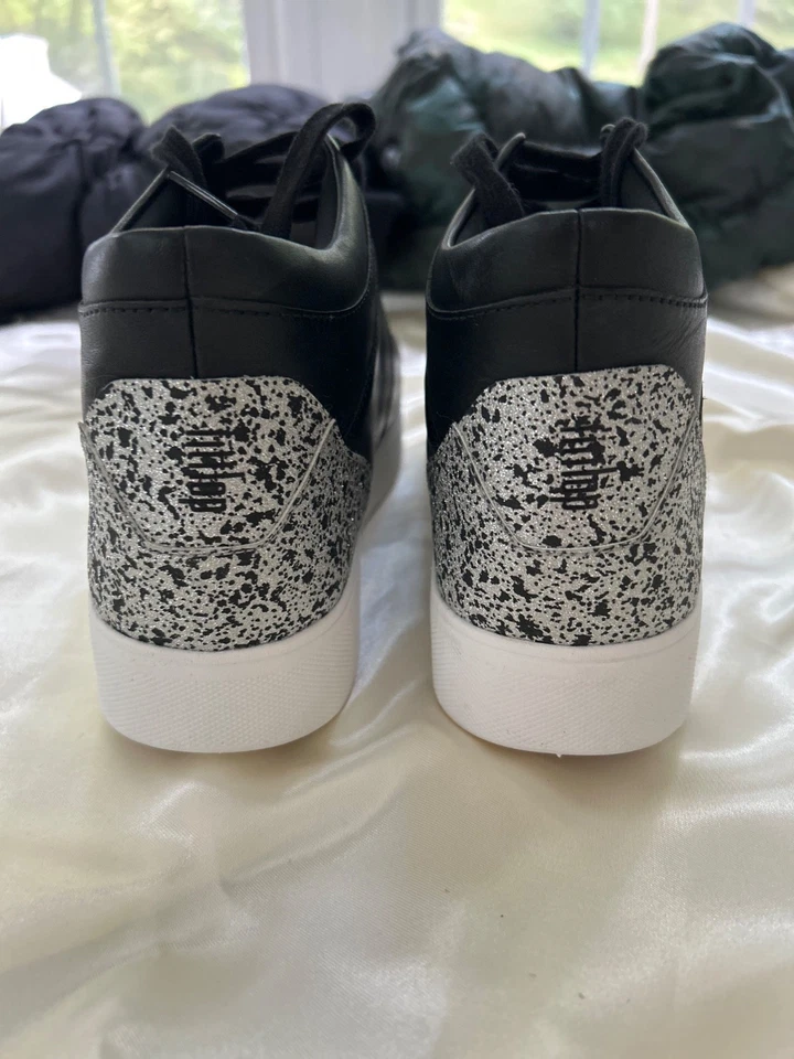 Excellent FitFlop Women Rally Glitter High Top Sneaker Black Size 9 READ - Image 4 of 4