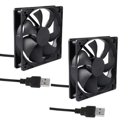 2PACK 120mm 5V USB Computer PC Fan, Fan Brushless 12025... 