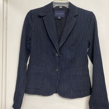 Banana Republic Pin Stripped Women  s Blazer Size 8 Petite
