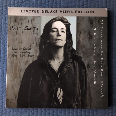 Patti Smith A Farewell to CBGB 限定版 Patti Smith - A Farewell To CBGB Vinyl Record Set. 4LP + Booklet