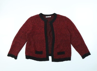 Damenjacke UK Größe 16 Mohnrot