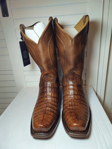 Cody James 1978 Mason Exotic Caiman Belly Western Boots Men's Size 9 D - Picture 2 of 8