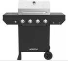Nexgrill 4 Burner Side Burner Cart Gas Grill 720 0925P Stainless and black