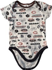 Chicago Bears Baby Outfit Romper One Piece 18 Month NFL Football All Over Print