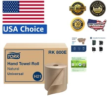 Bulk 100% Recycled Paper Towels - Soft & Absorbent - 6 Rolls for Hand Hygiene